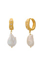 Cosmic Love Medium Earrings With Pearls | 18KT YG
