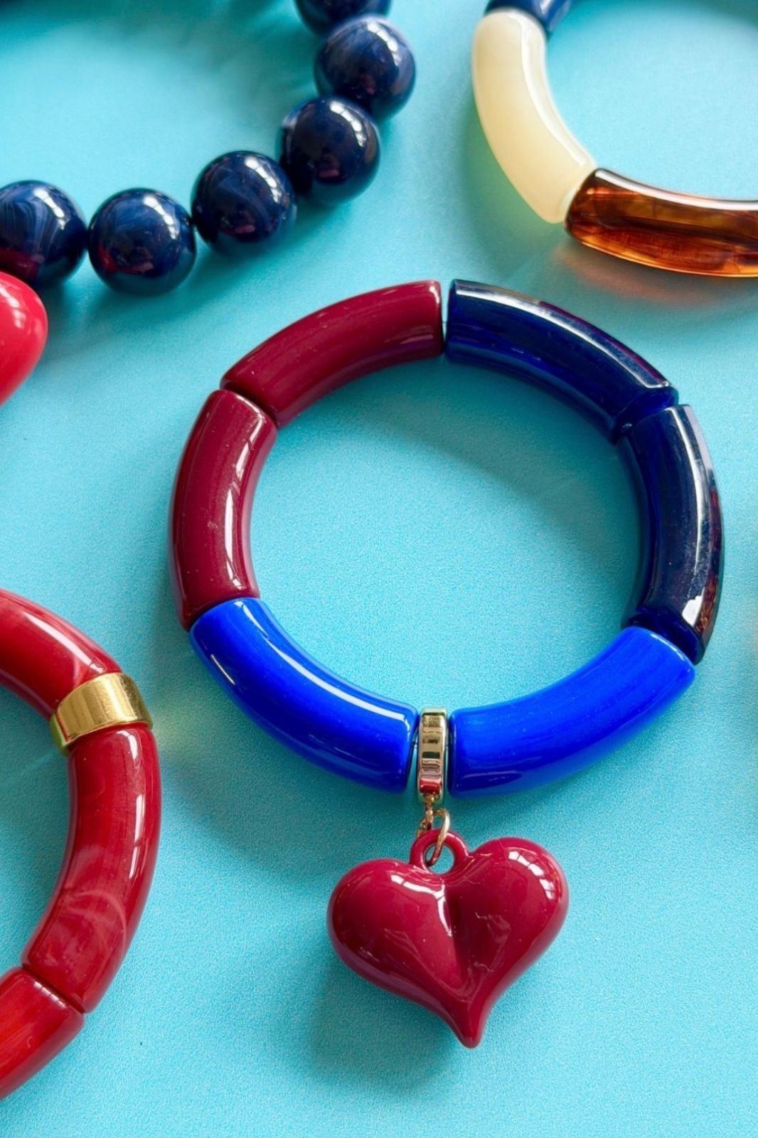 Burgundy Blue Bracelet