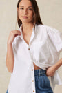 Peta Oversized Shirt | White Organic Cotton