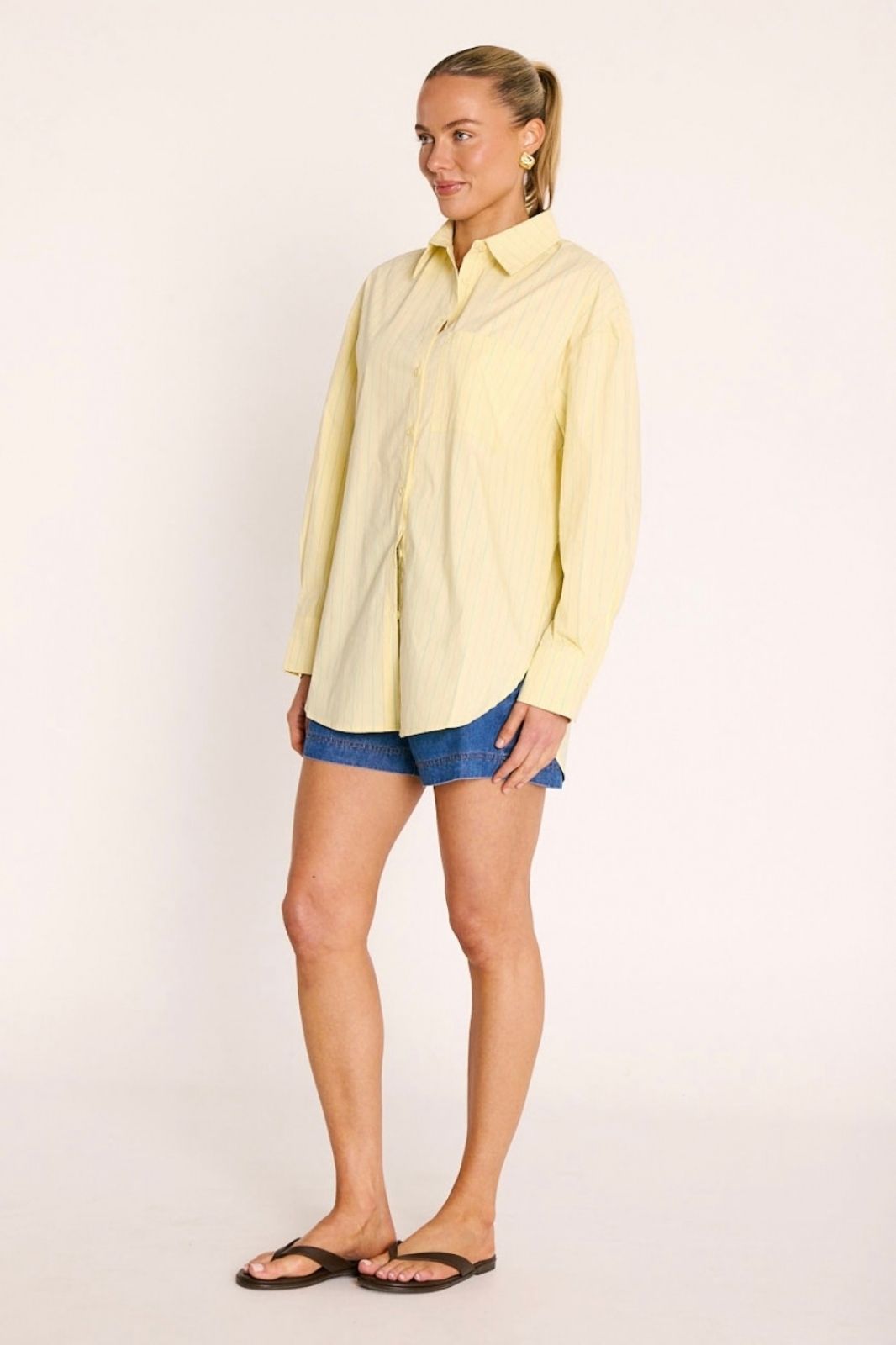 Emily Shirt | Lemon Stripe