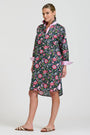 Popover Shirt Dress | Passion Flower French Navy