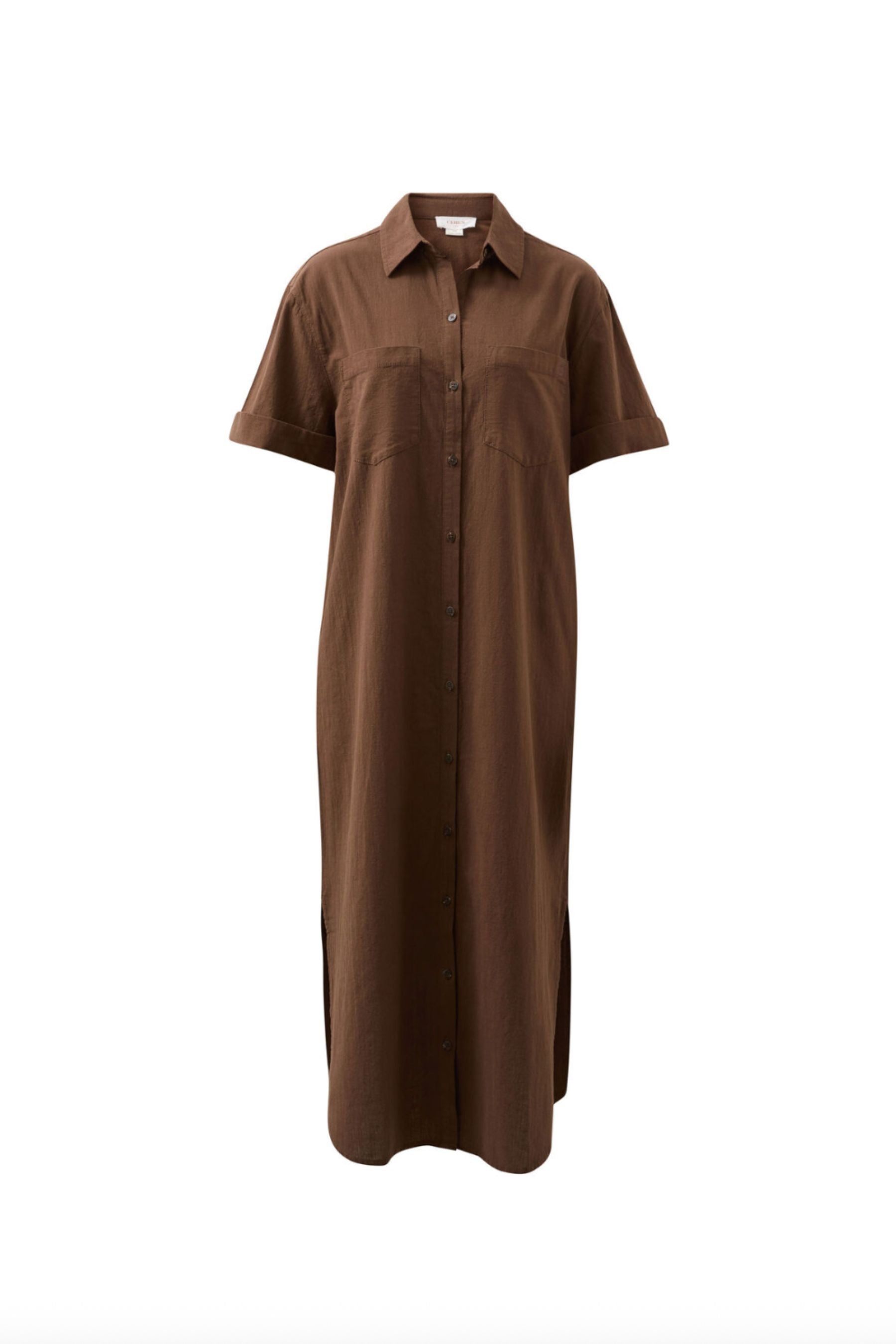 Hanna Midi Shirt Dress | Chocolate