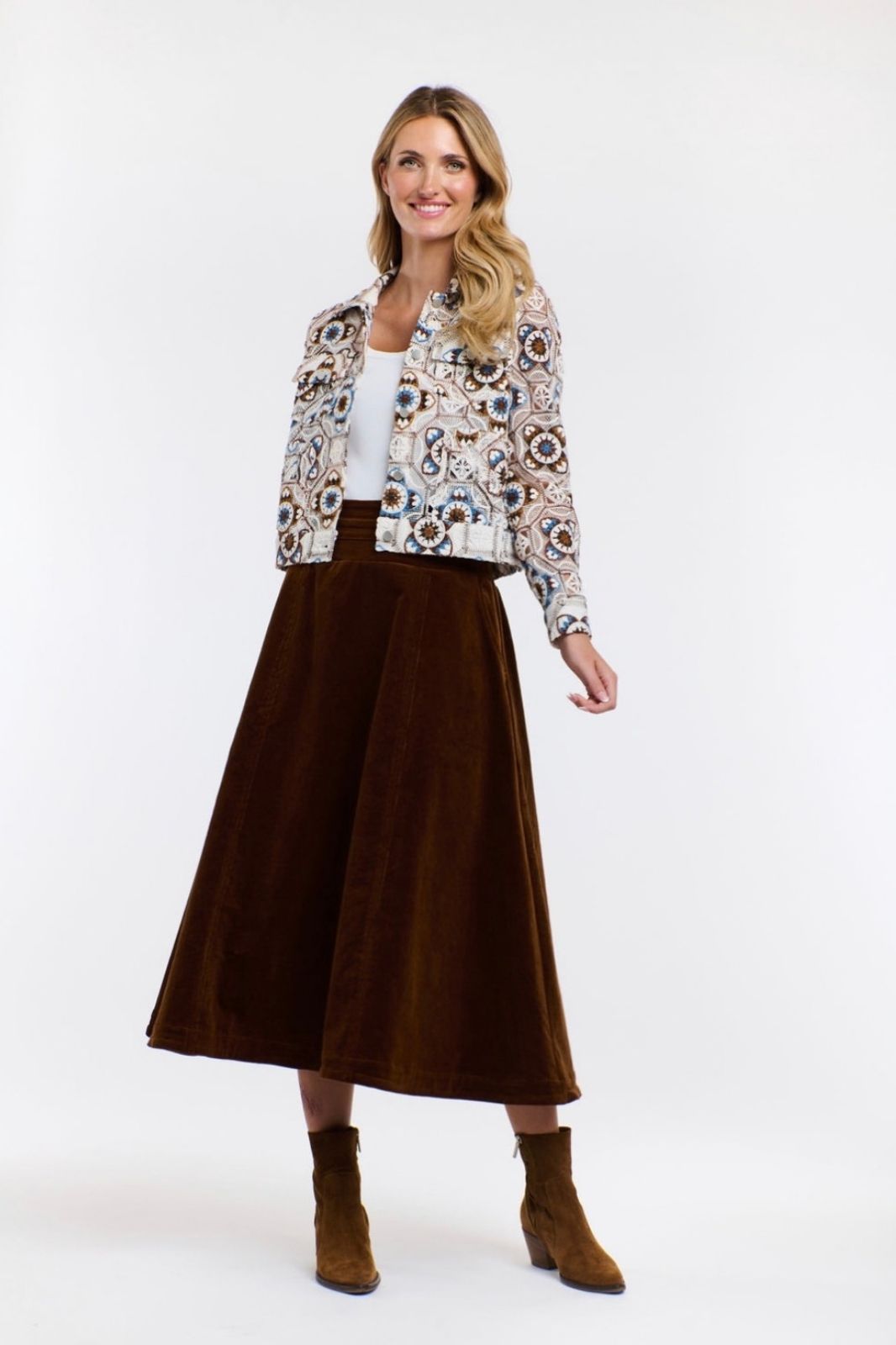 Joni Crochet Jacket | White