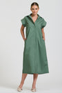 The Fifi Shirt Dress | Sage