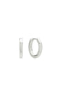 11mm Plain Huggies in Sterling Silver