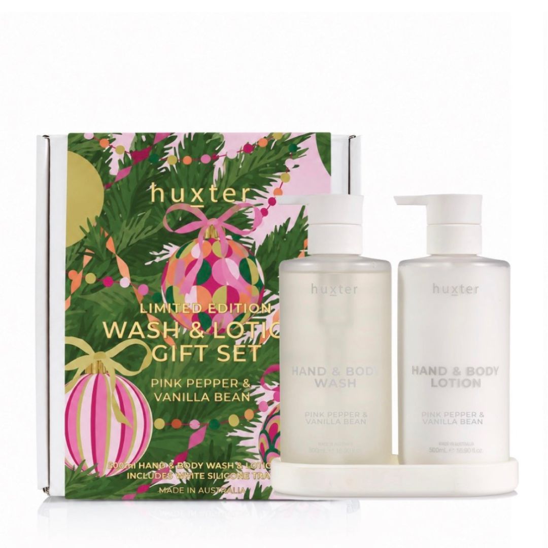 Xmas Wash &amp; Lotion Gift Set | Pink Pepper &amp; Vanilla Bean