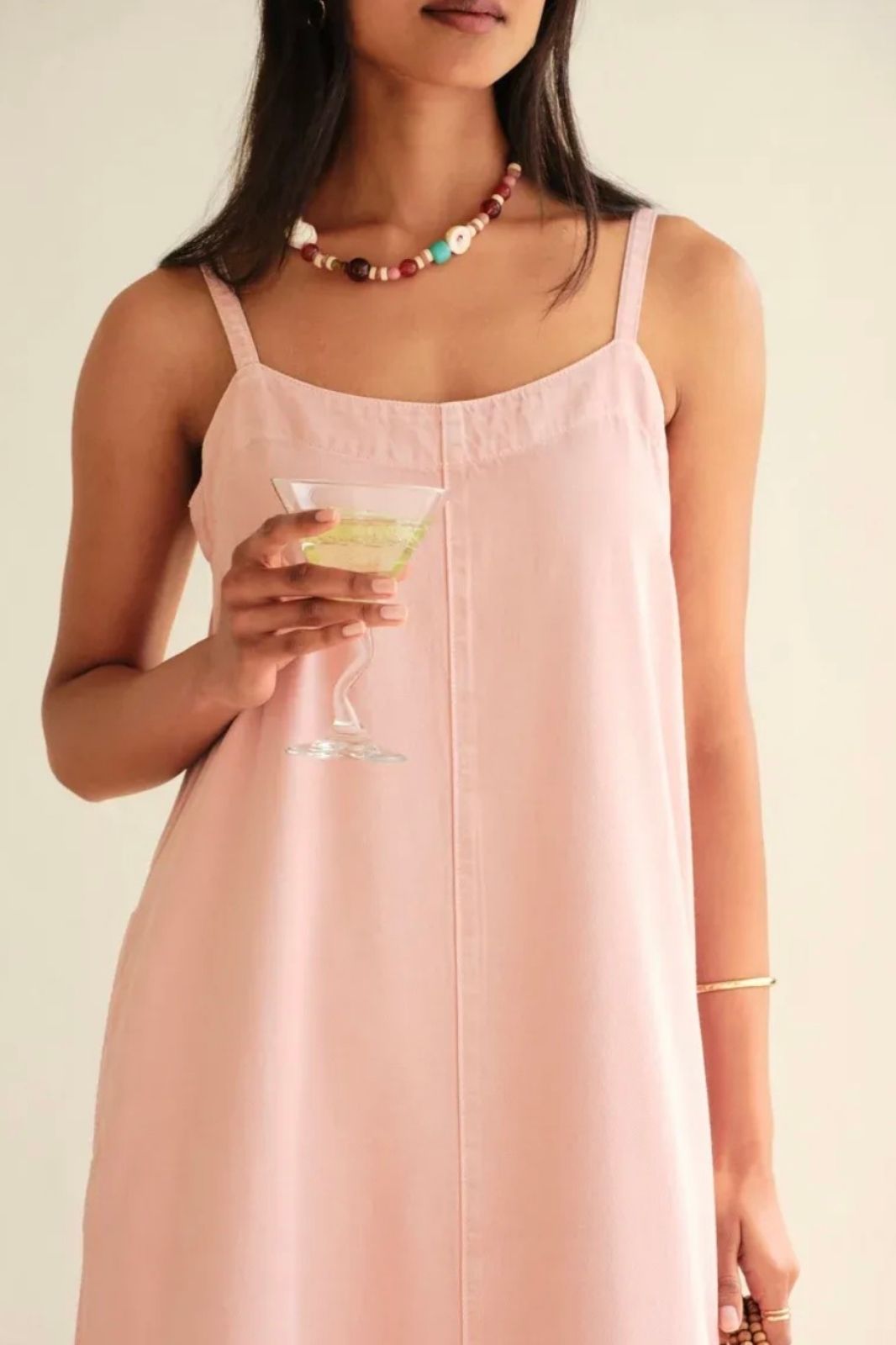 Remy Strappy Midi Dress | Blossom Pink