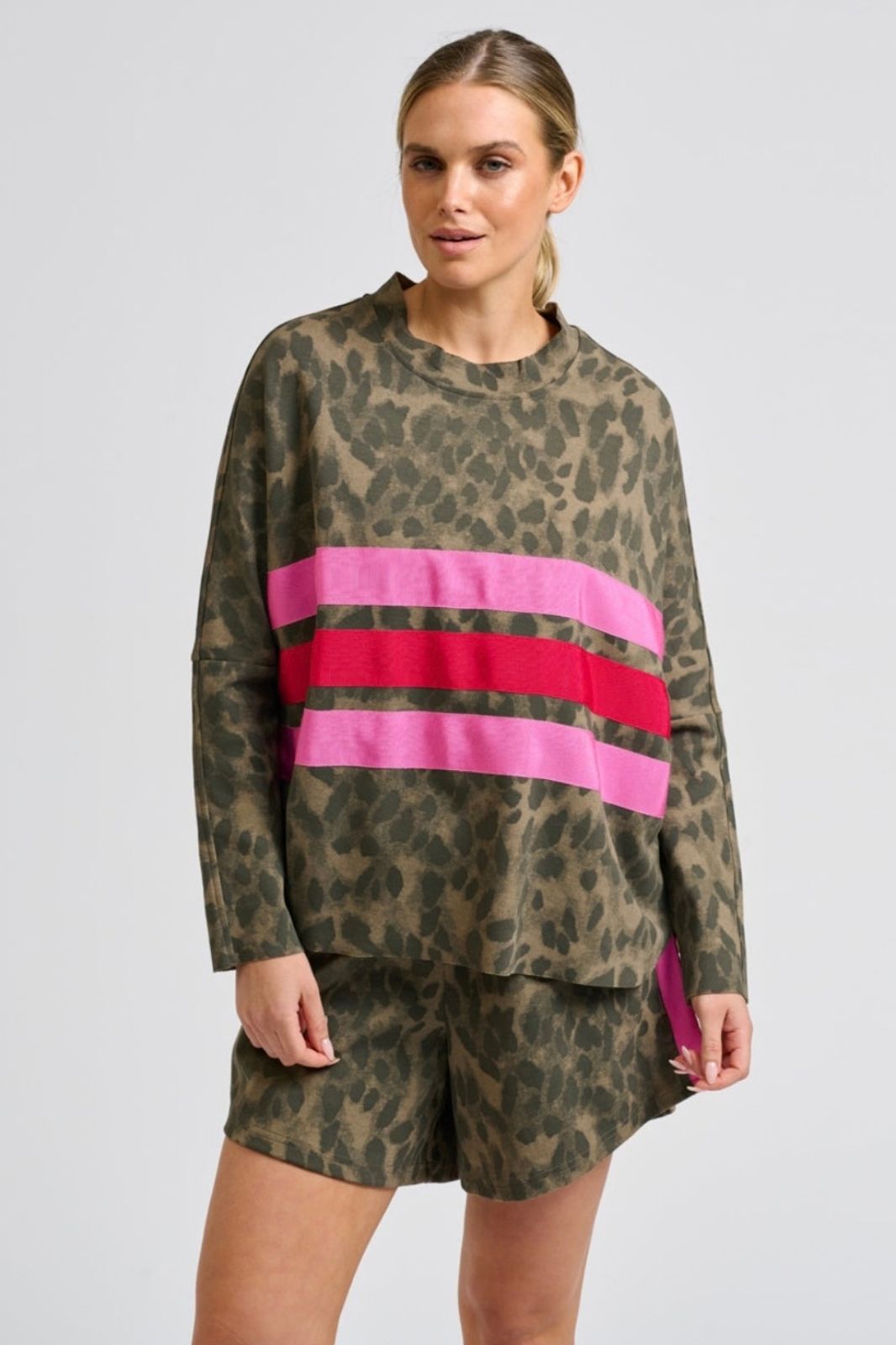 Ruby Raw Sweatshirt | Leopard