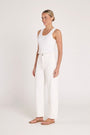 Lola Barrel Jean | White