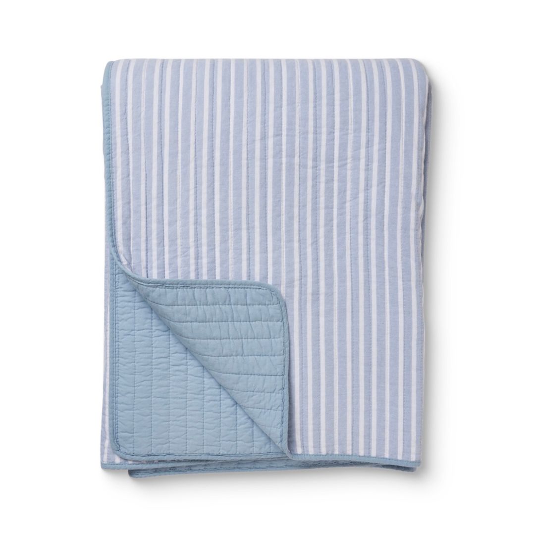 Blue Stripe Quilt/Coverlet