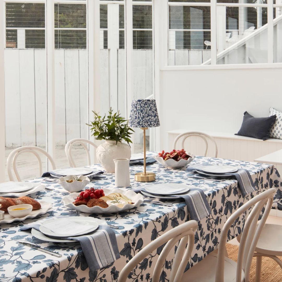 Tablecloth 150 x 350cm | Morgan Dark Blue