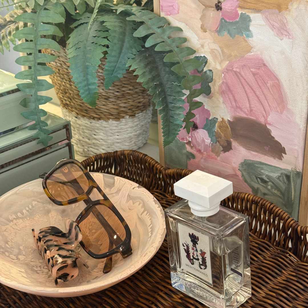 Rattan Scallop Small Tray | Brown