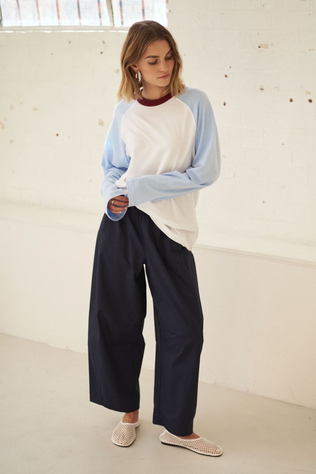 Bella Barrel Pant | True Navy