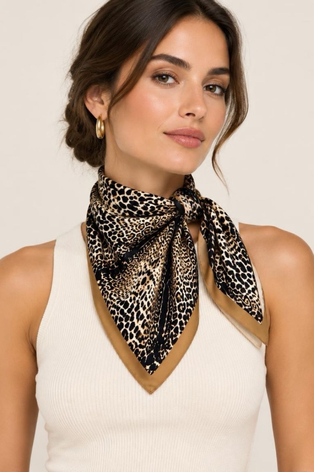Scarf | Leopard Print Caramel