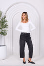 Toni Barrel Jean | Black