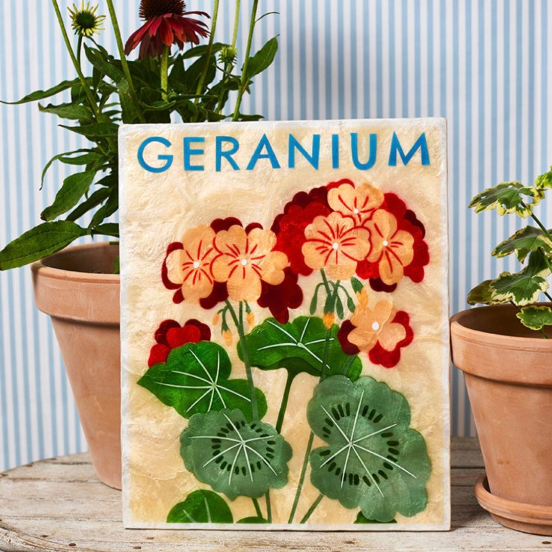 Market Wall Art | Geranium