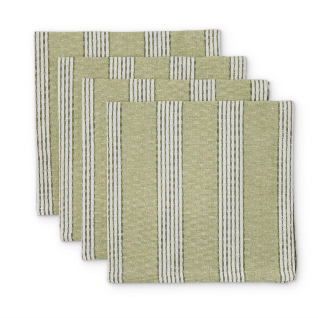 Catania Green Stripe Napkin Set