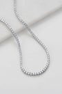 Dani Tennis Necklace | Silver