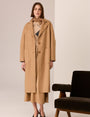 Cohen Long Wool Coat | Camel
