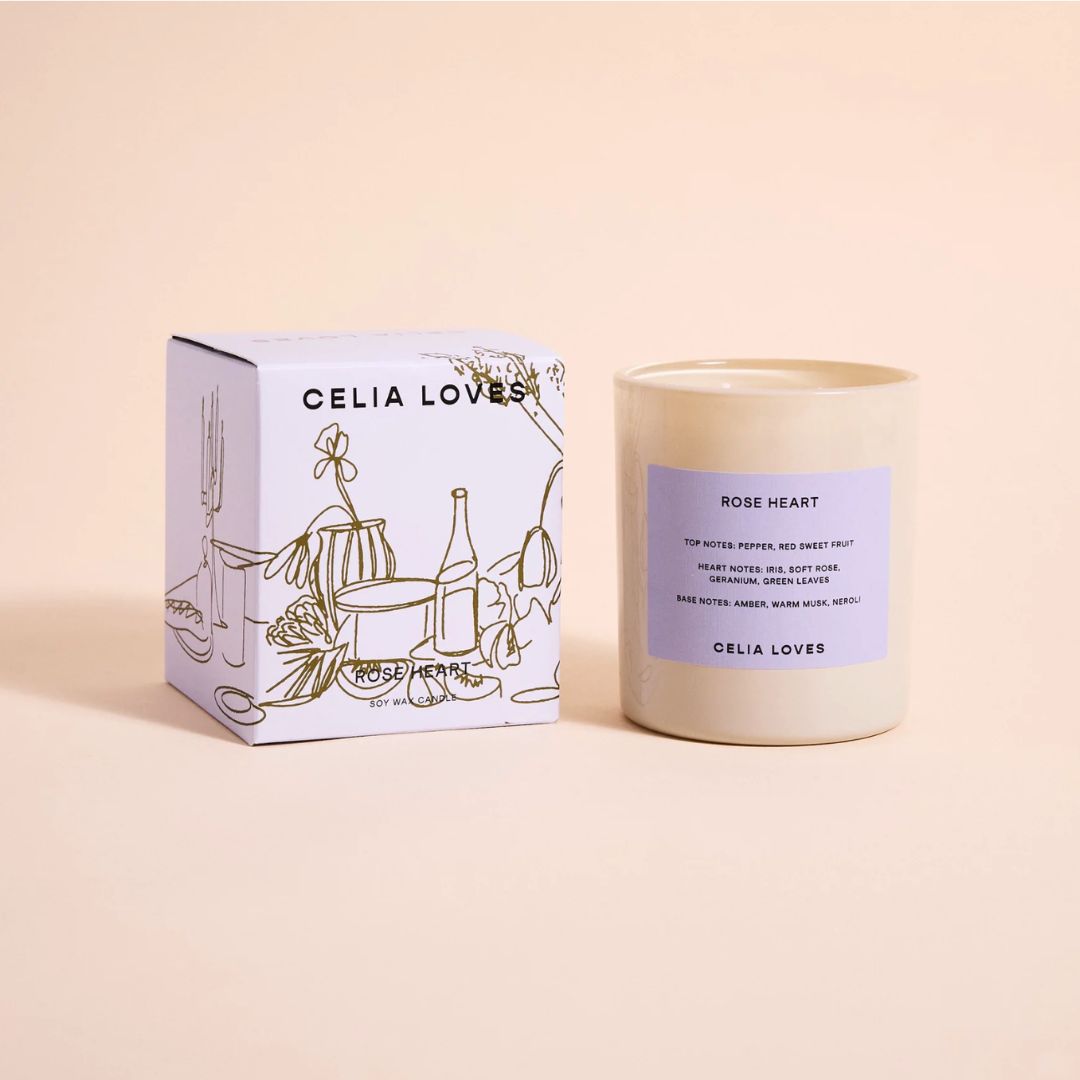 Rose Heart Candle | 80hr