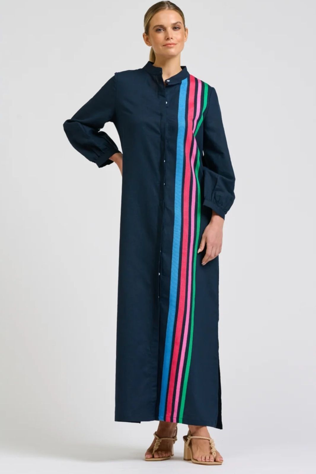 Anna Longline Dress | French Navy
