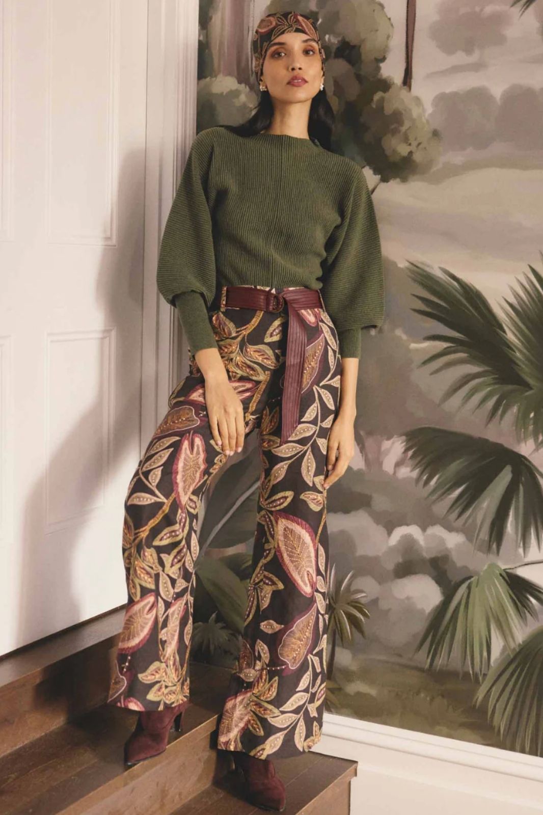 Roselle Merino Knit | Winter Moss