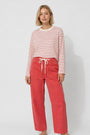 Carter Barrel Jean | Poppy Red