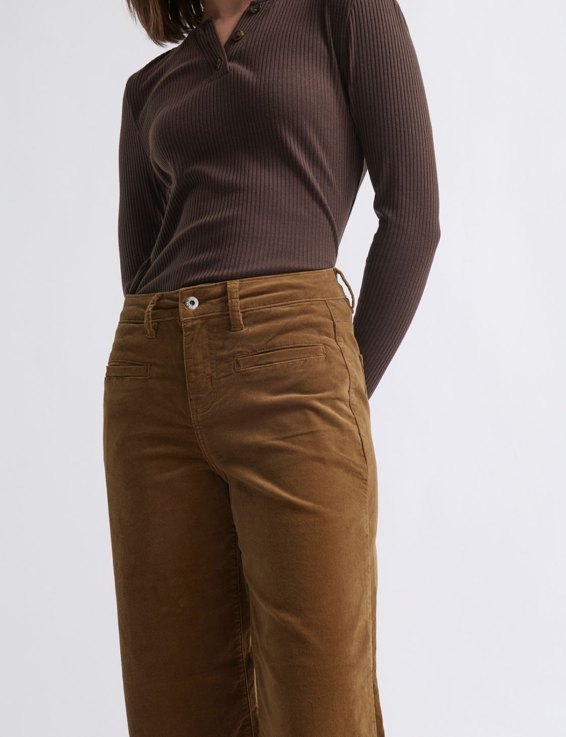 Freya Velvet Jean | Toffee