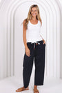 Charlie Barrel Pant | Navy