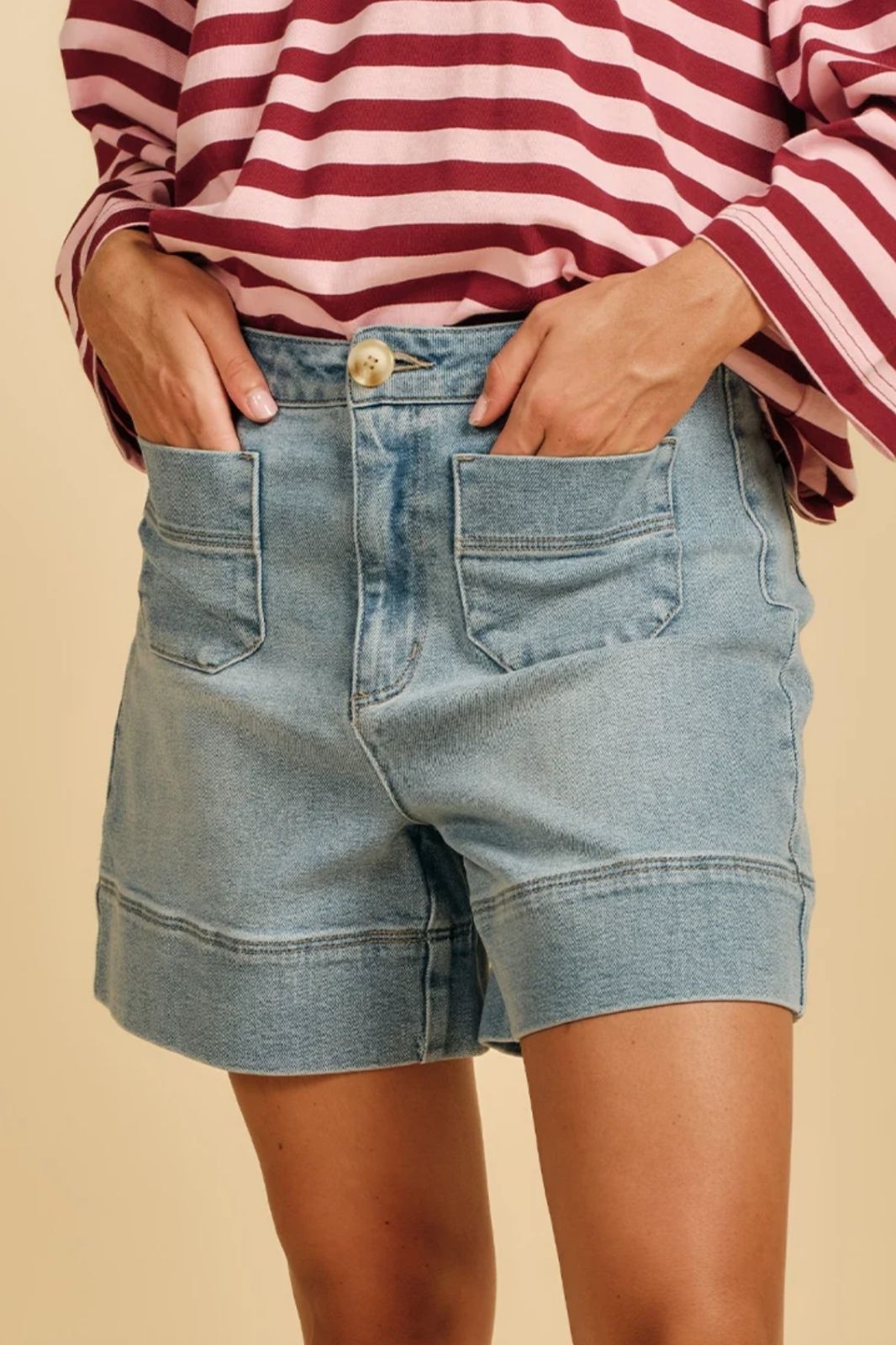 Farrah Denim Short | Pale Wash