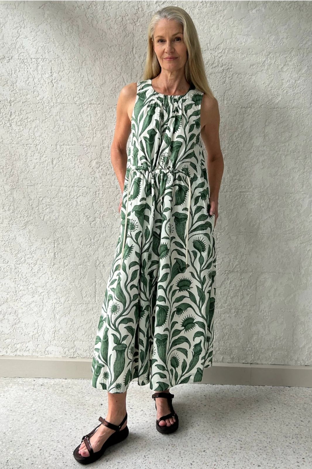 Botanica Drawcord Dress | Botanica Print