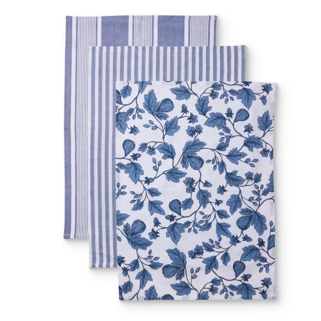 Tea Towel Pack 3 | Morgan Dark Blue