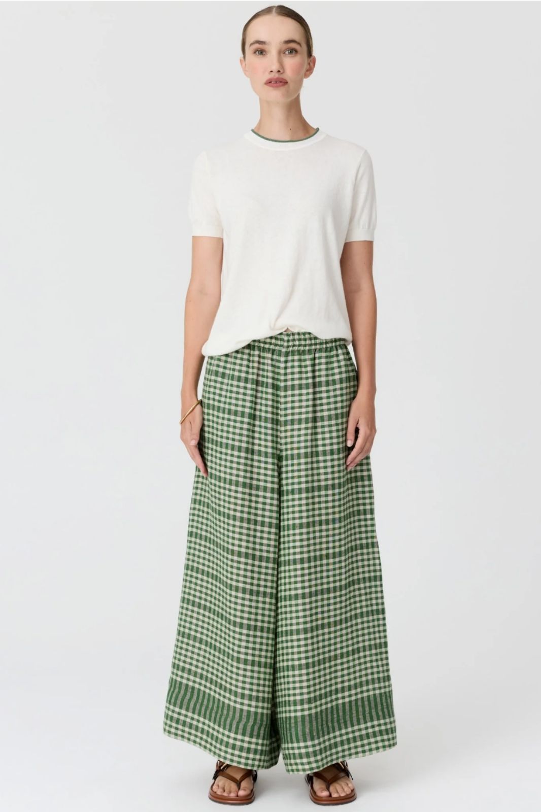 Dillon Tee With Tipping | Chalk/Fern