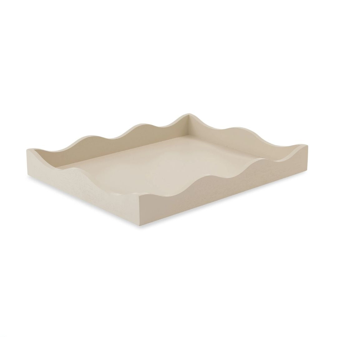 Rectangle Wavy Tray | Cream