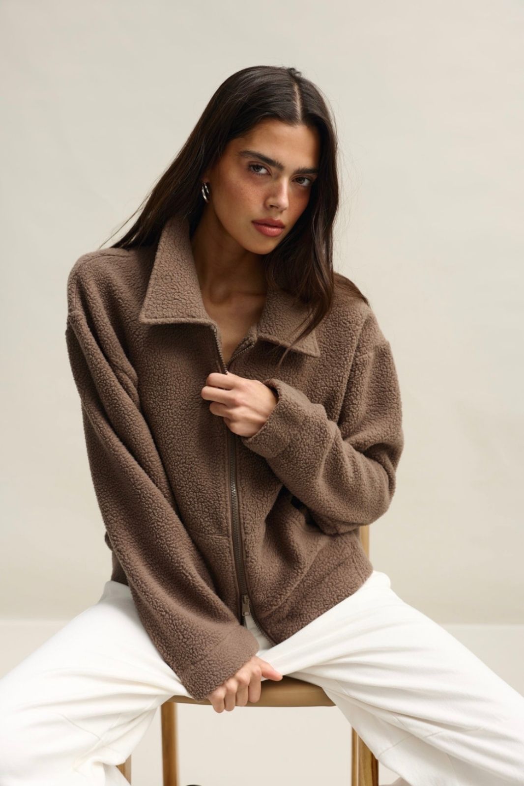 Georgia Sherpa Jacket | Espresso