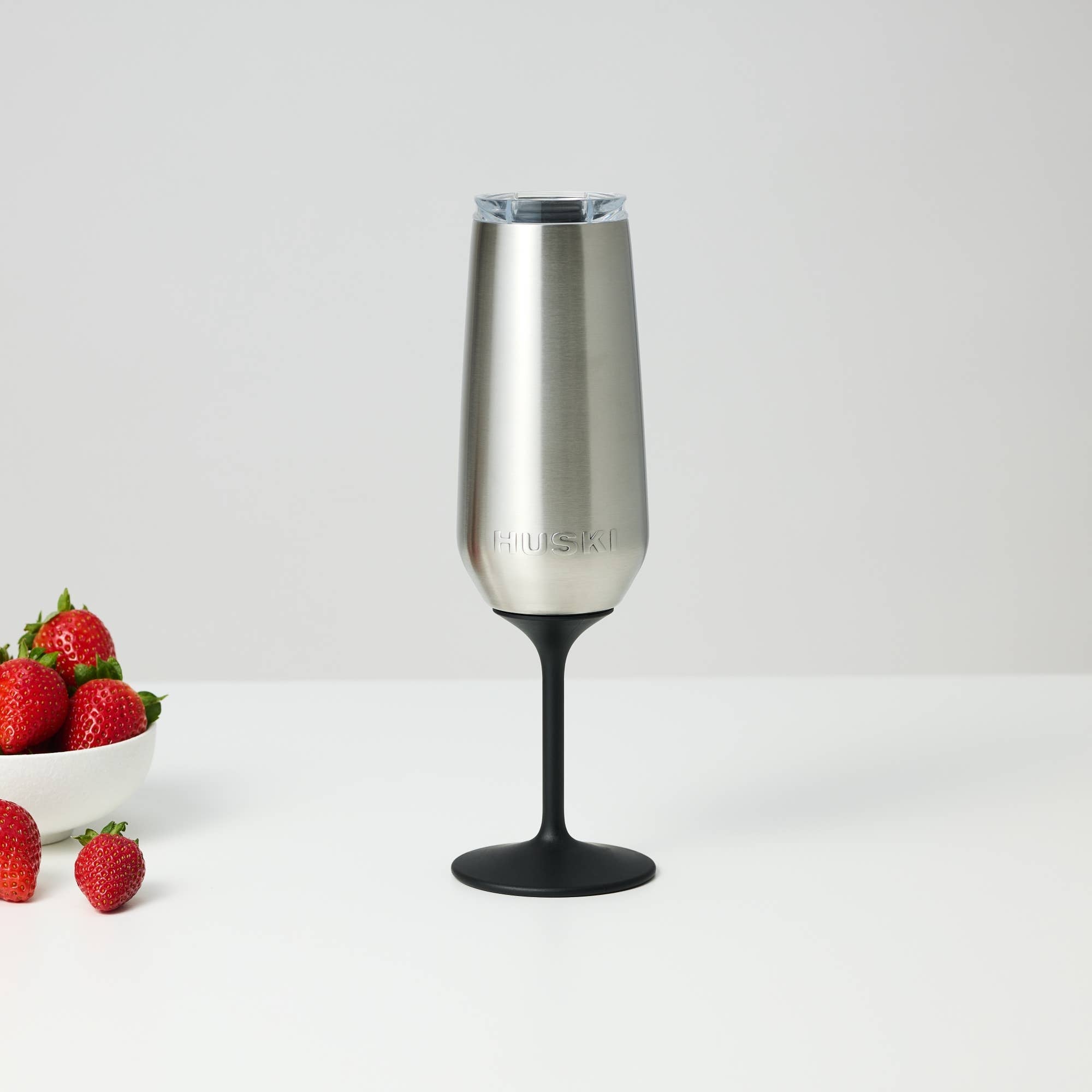 Huski Champagne Flute - Brushed Stainless