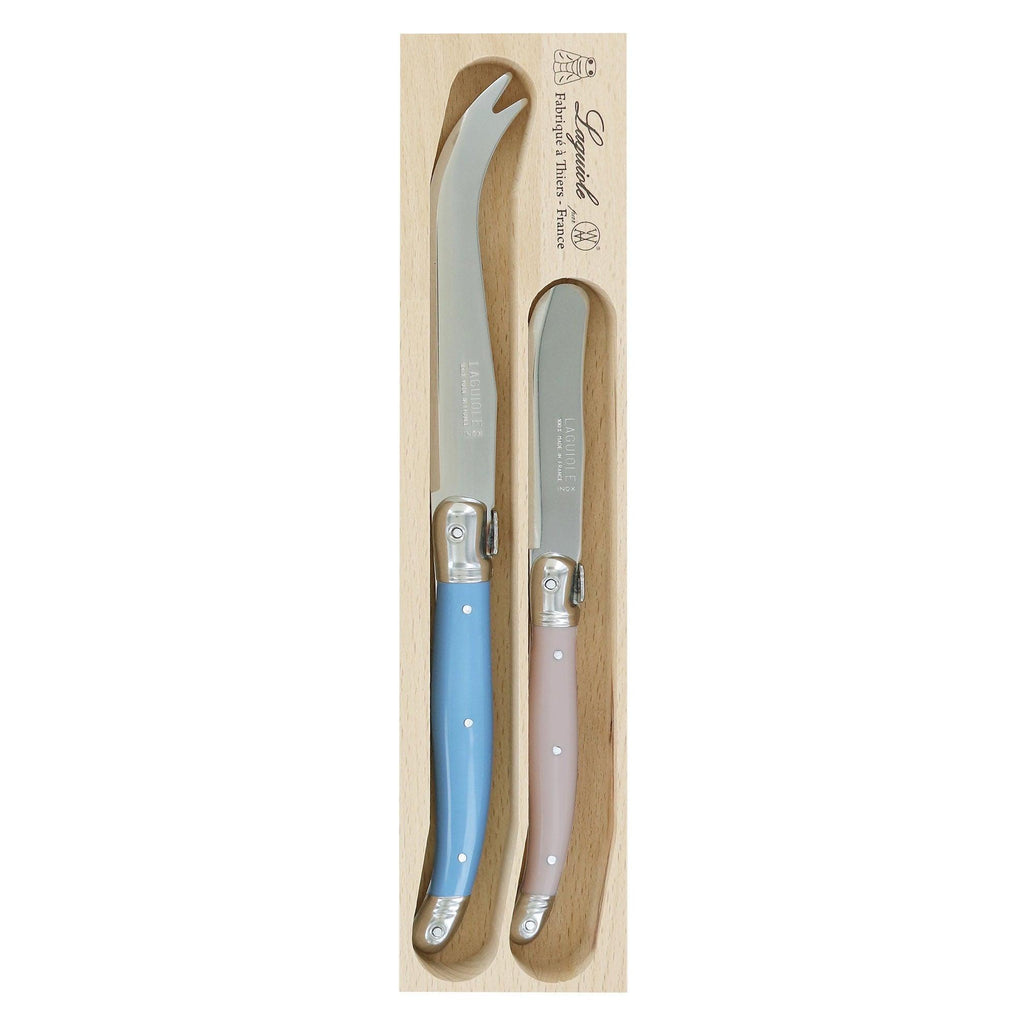 Andre Verdier  2 Pce Cheese Knife Set -Jardin available at Rose St Trading Co