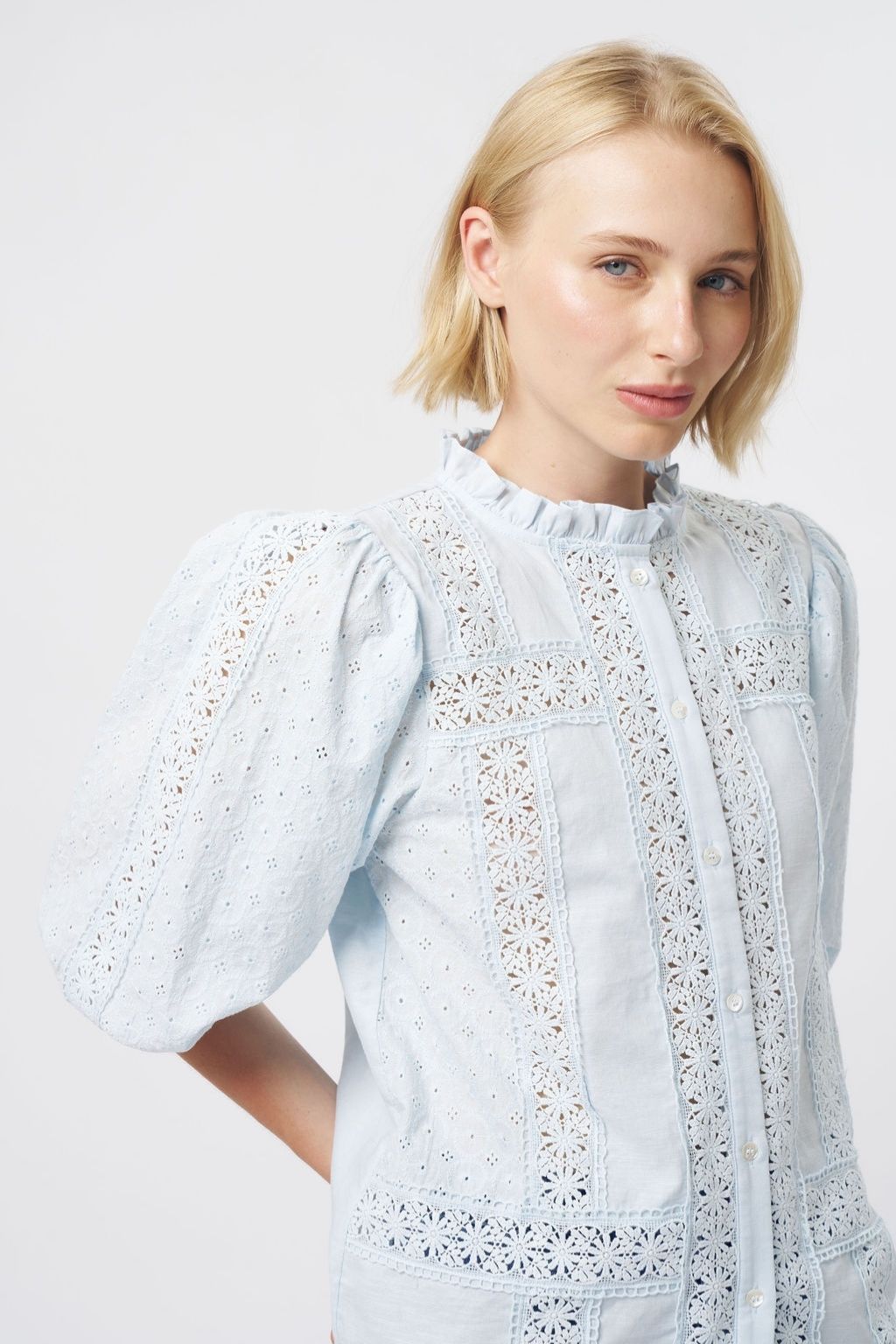 Isabella Shirt | Powder Blue