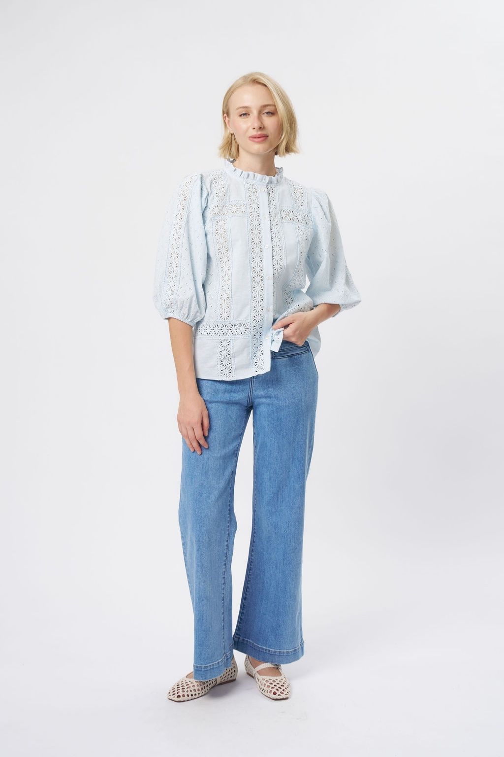 Isabella Shirt | Powder Blue