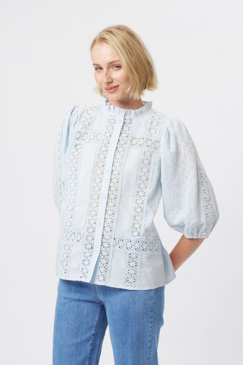 Isabella Shirt | Powder Blue