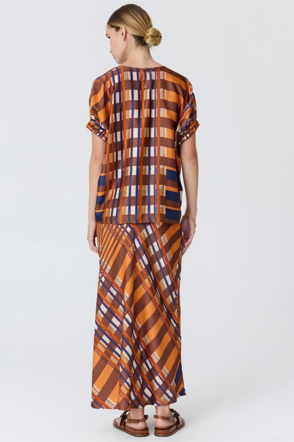 Lattice Skirt | Amber Check