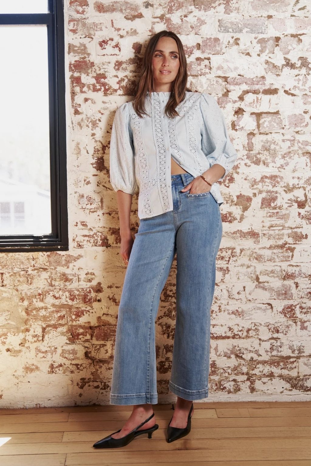 Freya Jean | Scallop Pocket 70s Blue