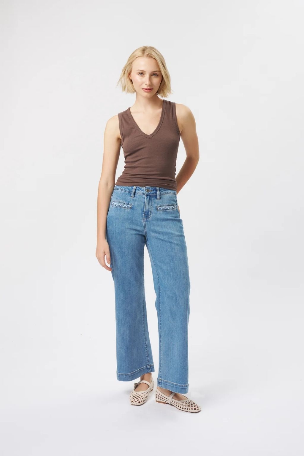 Freya Jean | Scallop Pocket 70s Blue