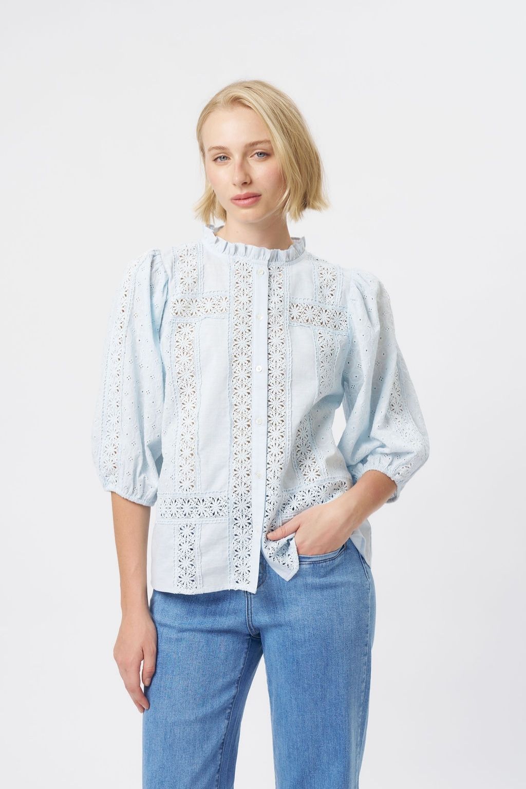 Isabella Shirt | Powder Blue