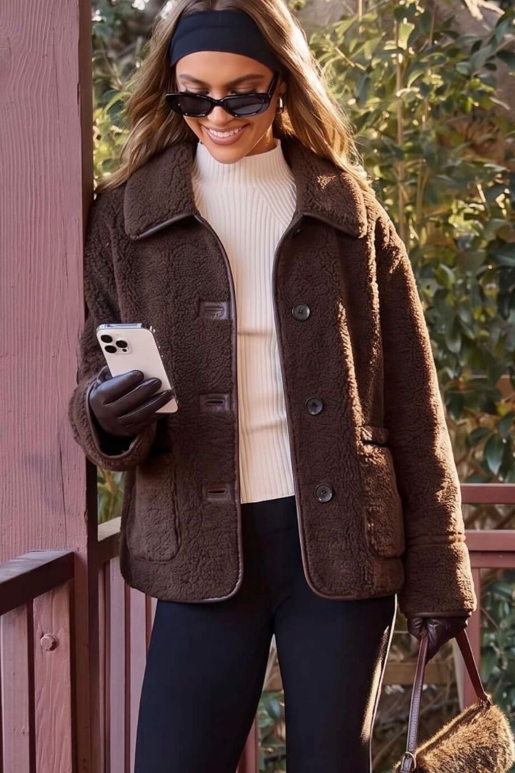 Reversible Front Pocket Barn Jacket | Chocolate