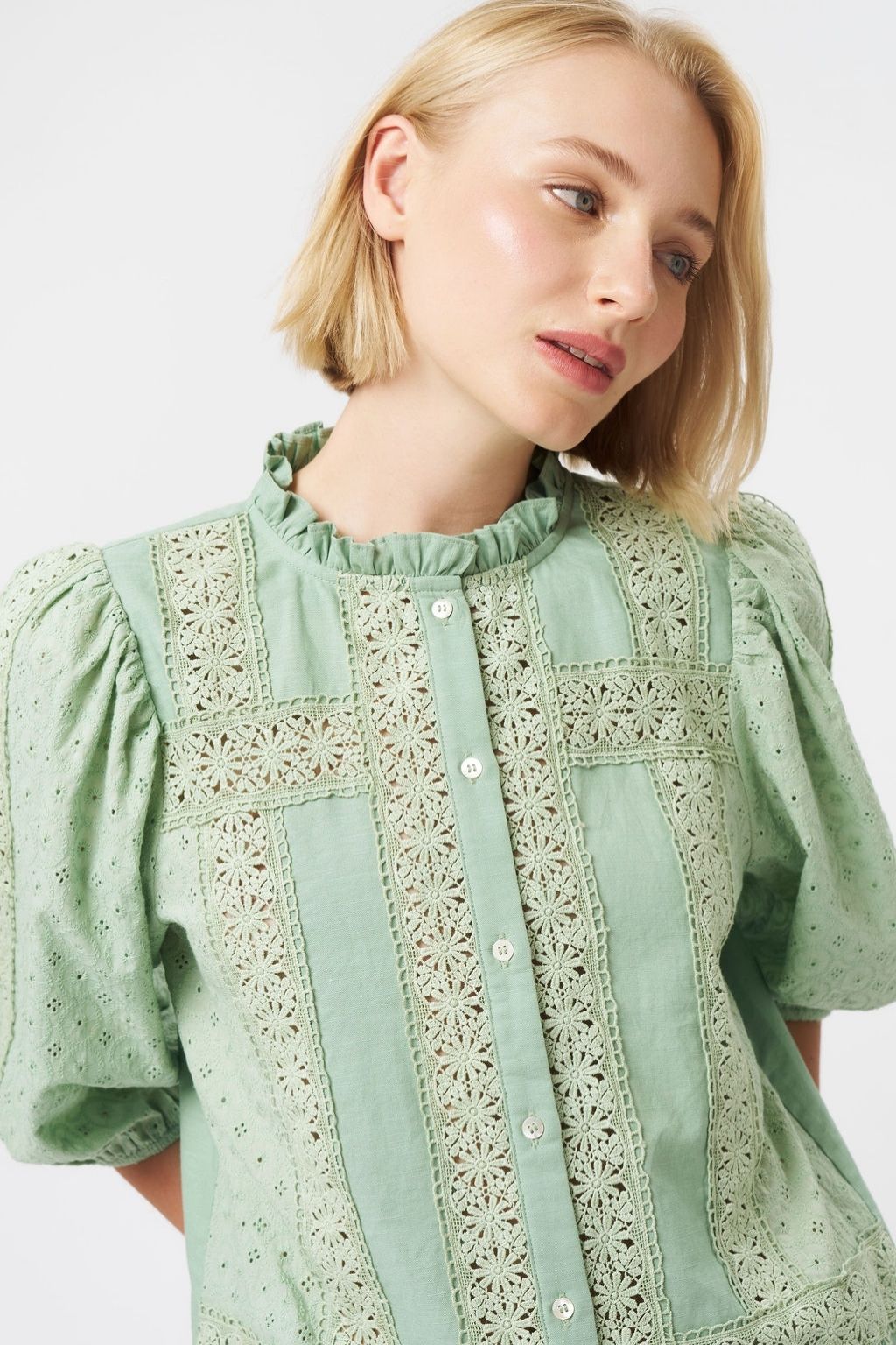 Isabella Shirt | Grape Green