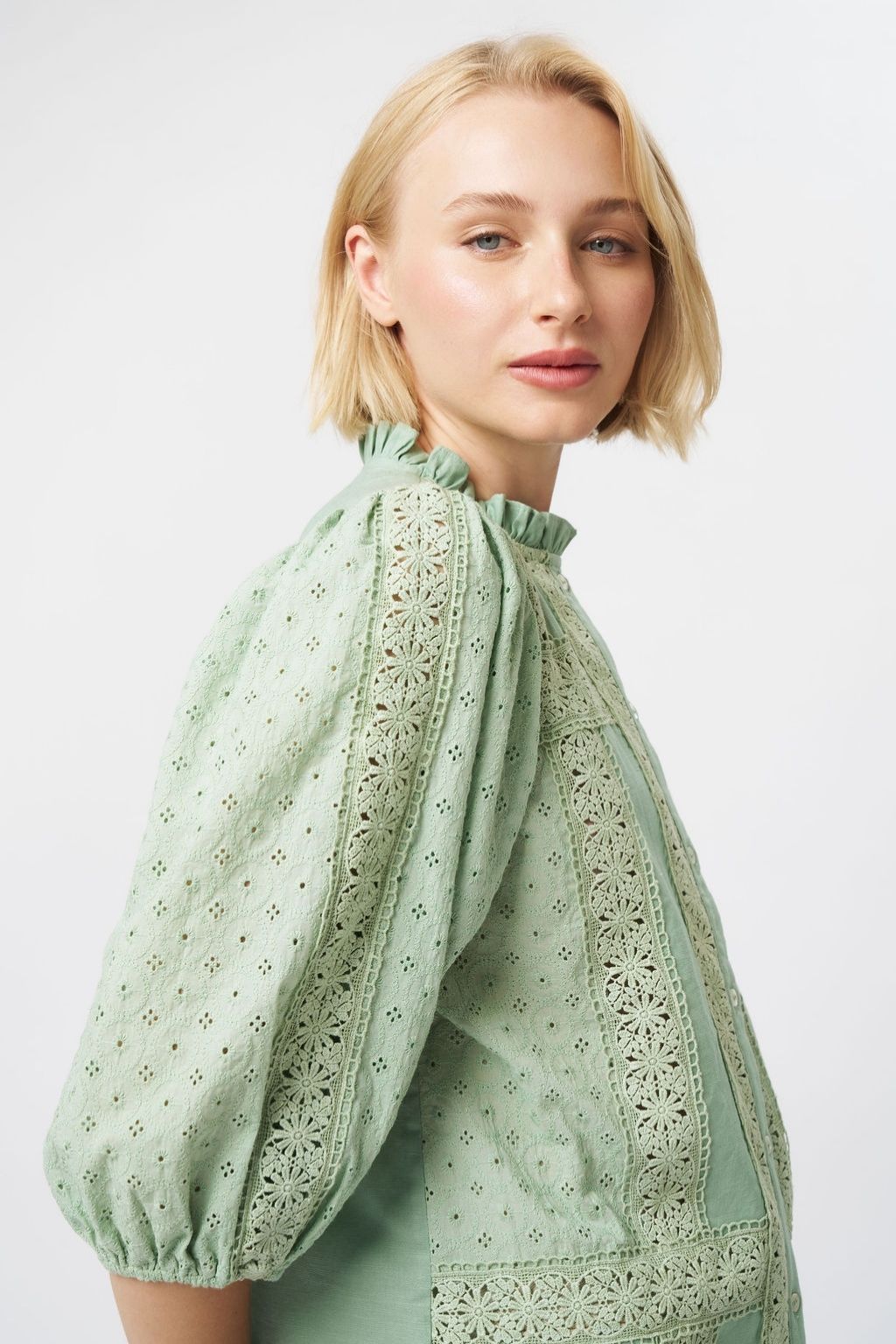 Isabella Shirt | Grape Green