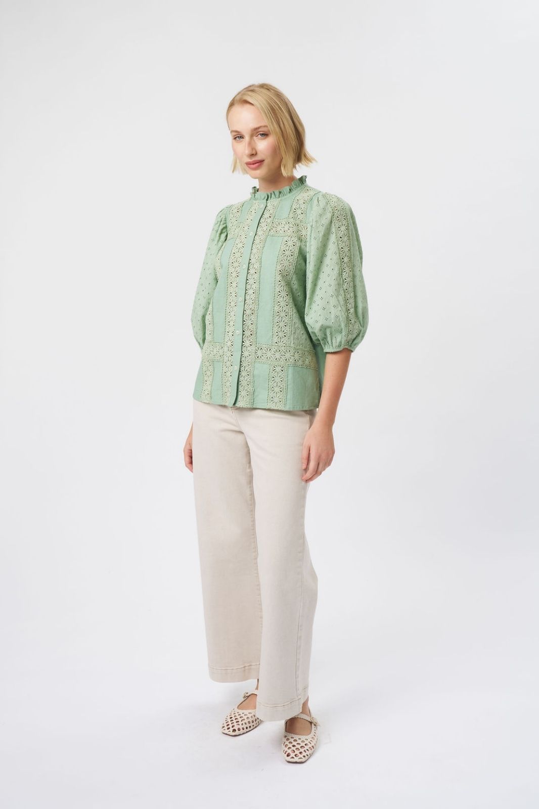 Isabella Shirt | Grape Green