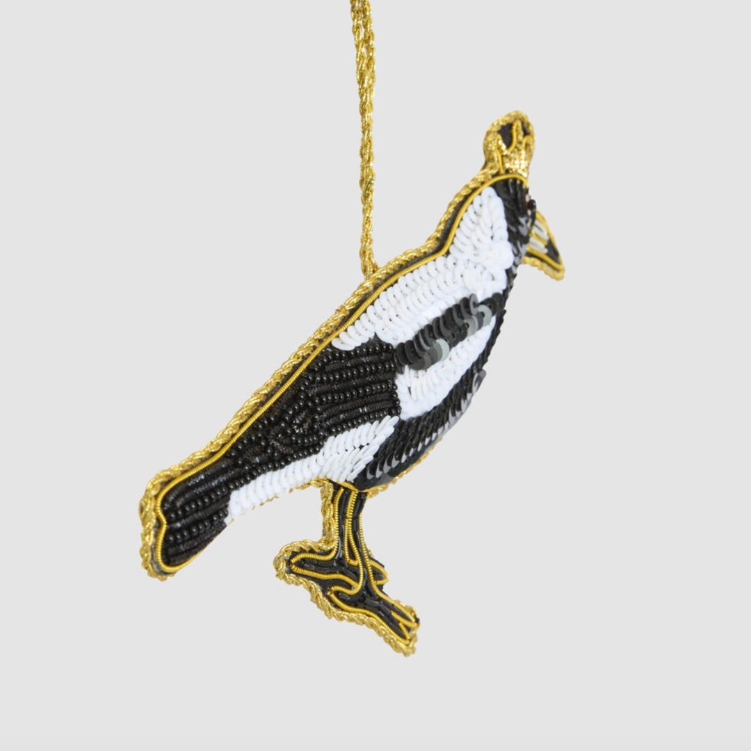Shiny Bandit Magpie Hanging Decoration
