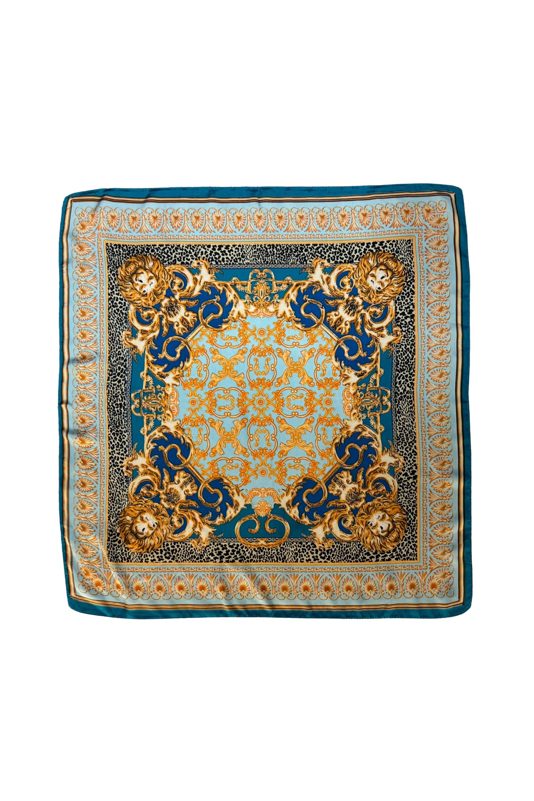 Frankie Scarf | Pale Blue + Turquoise